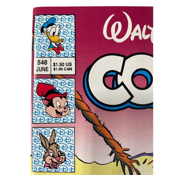 Walt Disneys Comics and Stories 548 June 1990 Huey Dewey & Louie Bagged Boarded - Picture 2 of 6